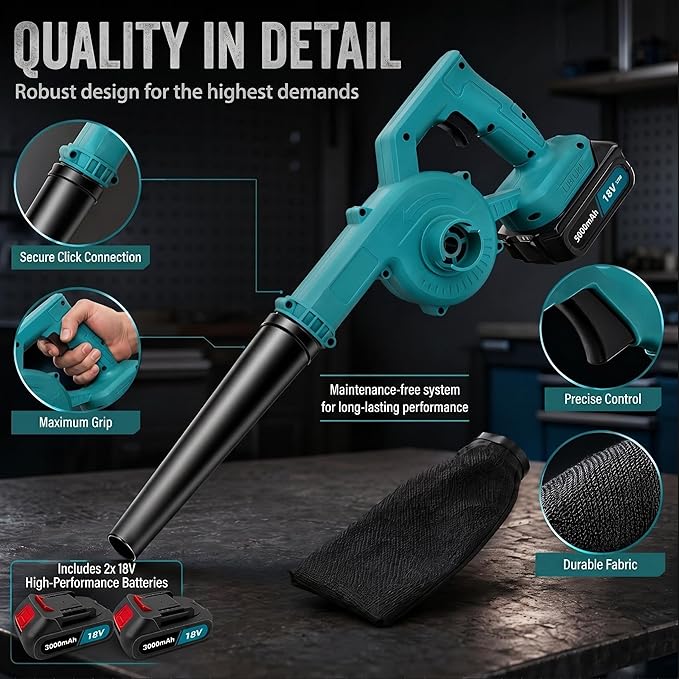 Cordless leaf blower complete kit